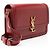 Bolso de hombro Saint Laurent Monogram Solferino Medium en piel de becerro Roja - vista 2