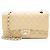 Gabrielle Borsa Chanel Classic Double Flap Medium in pelle Caviar Marrone Beige