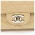 Gabrielle Borsa Chanel Classic Double Flap Medium in pelle Caviar Marrone Beige - vista 9