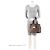 Tote Louis Vuitton Damier Ebene Hampstead PM Marrone - vista 5
