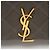 Borsa a tracolla Becky piccola in pelle trapuntata con monogramma a diamante Saint Laurent - vista 10