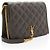 Borsa a tracolla Becky piccola in pelle trapuntata con monogramma a diamante Saint Laurent - vista 2