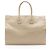 Saint Laurent Rive Gauche Großer Tote aus Kalbsleder Braun Beige