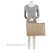 Saint Laurent Rive Gauche Großer Tote aus Kalbsleder Braun Beige - Ansicht 5