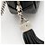 Mini borsa a tracolla Saint Laurent Matelasse Grain de Poudre Monogram Lou Nero - vista 10