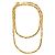 Gabrielle Collana a catena CC Vintage Chanel D'oro Metallico