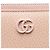 Portafoglio Gucci Leather GG Marmont con zip a giro Rosa - vista 7