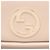 Borsa a tracolla Gucci Leather Blondie Chain Medium Rosa - vista 9