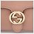 Borsa a tracolla Gucci in pelle di vitello granulata Interlocking G Medium Rosa - vista 9