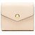 Cartera tríptico de cuero Jumbo GG Gucci Castaño Beige