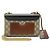 Borsa a tracolla in tessuto Gucci Padlock Marrone Beige - vista 3