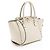 Valentino Garavani Sacote pequeno Valentino Rockstud de couro de bezerro com alça dupla Branco - vista 2