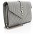 Cartera con cadena Monogram Matelassé Grain de Poudre Mixta Saint Laurent Gris - vista 2