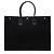 Tote Large Rive Gauche em canvas e couro de vitelo Saint Laurent Preto - vista 3