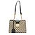 Tote Small Gucci GG Supreme Bees Padlock Marrone Beige
