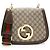 Borsa a Spalla Gucci GG Supreme Blondie Medium Marrone Beige