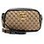 Sac bandoulière petit Gucci Matelasse GG Canvas GG Marmont Marron Beige