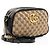 Sac bandoulière petit Gucci Matelasse GG Canvas GG Marmont Marron Beige - vue 2