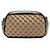 Sac bandoulière petit Gucci Matelasse GG Canvas GG Marmont Marron Beige - vue 3