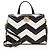 Borsa Gucci Bicolor Matelassé Pelle GG Marmont Top Handle Small Satchel Nero