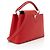 Borsa Louis Vuitton Taurillon Capucines PM Rosso - vista 2