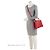 Borsa Louis Vuitton Taurillon Capucines PM Rosso - vista 5