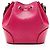 Borsa a secchiello Diamante in pelle lucida Gucci Rosa