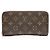 Cartera Zippy en Canvas Monogram Louis Vuitton Castaño