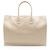 Saint Laurent Rive Gauche Large Tote aus Kalbsleder Braun Beige