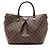 Louis Vuitton Damier Ebene Siena MM Satchel Brown