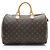 Louis Vuitton Monogram Canvas Speedy 35 Satchel Braun