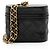Chanel Vintage Lambskin Tassle Vanity Case con Catena Nero