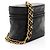 Chanel Vintage Lambskin Tassle Vanity Case con Catena Nero - vista 2