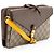 Gucci GG Supreme Leather Tiger Document Crossbody Marrone - vista 2