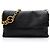 Borsa a tracolla grande in pelle Microguccissima Gucci Nero