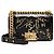 Borsa Chanel Boy Small in pelle con stampa coccodrillo Egypt Graffiti Paris-New York Nero
