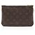 Pochette Louis Vuitton Monogram Canvas Blooming Flowers Double Zip Castaño - vista 3