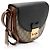 Piccola borsa a tracolla Gucci GG Supreme Padlock Saddle Marrone Beige - vista 2