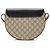 Piccola borsa a tracolla Gucci GG Supreme Padlock Saddle Marrone Beige - vista 3