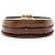 Piccola borsa a tracolla Gucci GG Supreme Padlock Saddle Marrone Beige - vista 4