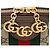 Piccola borsa a tracolla Gucci GG Supreme Ophidia Dome Marrone Beige - vista 9