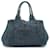 Prada Canapa Stoff-Tote-Bag Blau