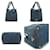 Prada Canapa Stoff-Tote-Bag Blau - Ansicht 4