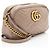 Borsa a tracolla piccola Gucci Matelasse Leather GG Marmont Marrone Beige - vista 2