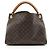 Borsa a Spalla Louis Vuitton Monogram Canvas Artsy MM Marrone - vista 3