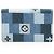 Portafoglio con catena Louis Vuitton Limited Edition Denim Patchwork Flore Blu - vista 3