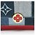 Portafoglio con catena Louis Vuitton Limited Edition Denim Patchwork Flore Blu - vista 9