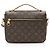 Borsa a tracolla Pochette Metis in tela Monogram Louis Vuitton Marrone - vista 3