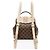 Zaino Louis Vuitton Damier Ebene Clapton Marrone Beige - vista 3