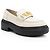 Fendi Fendigraphy Leder Platform Loafer - Größe 10 / 40 Braun Beige